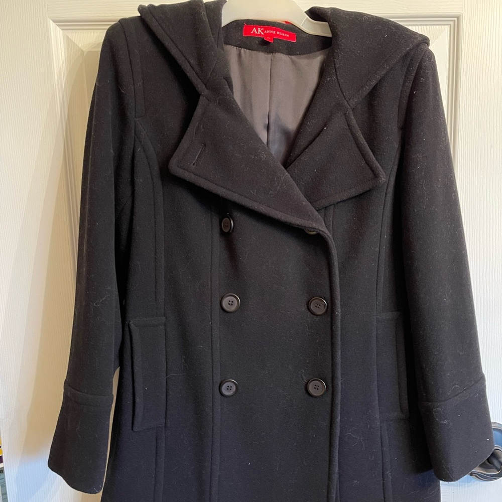 AK Anne Klein Pea Coat Petite Large